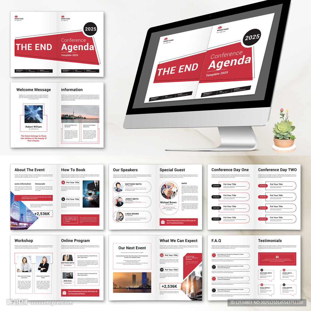 宣传画册InDesign模板