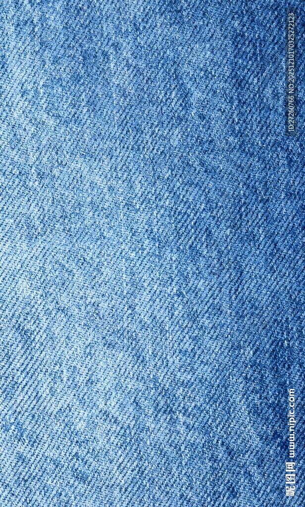 蓝色牛仔布纹理特写