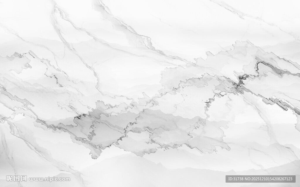 大理石纹水墨山水画