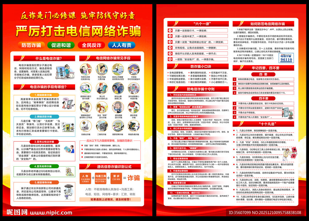 电信诈骗宣传单