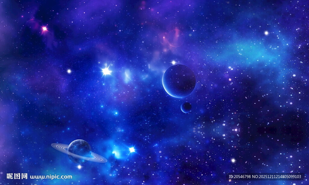 蓝色星空图 星空吊顶