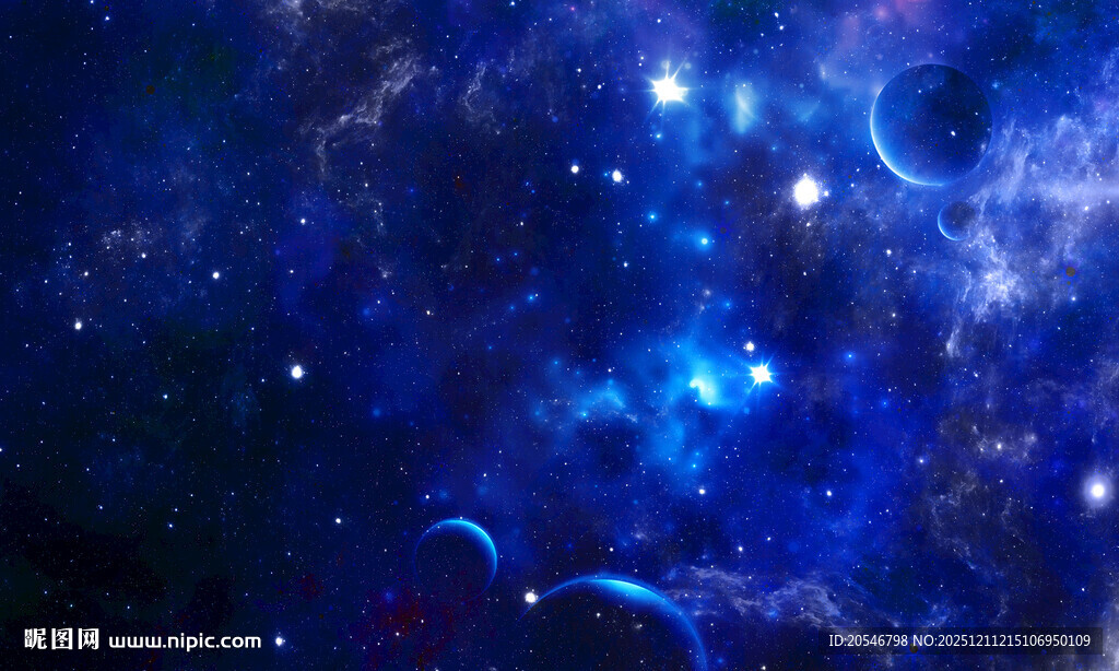 蓝色星空软膜天花灯箱