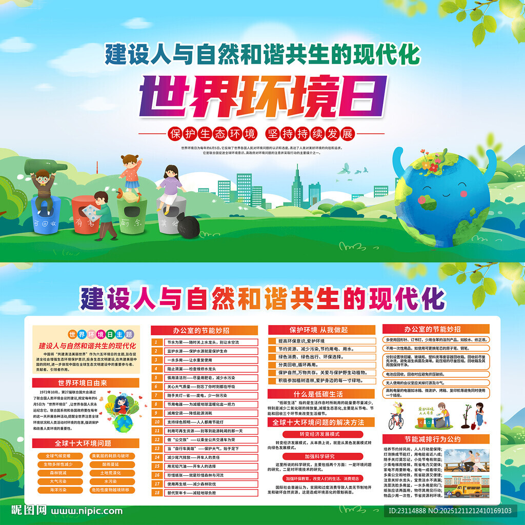 世界环境日宣传海报