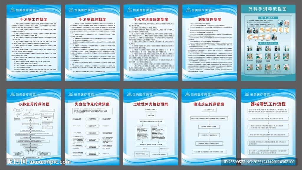 美容医美管理制度牌