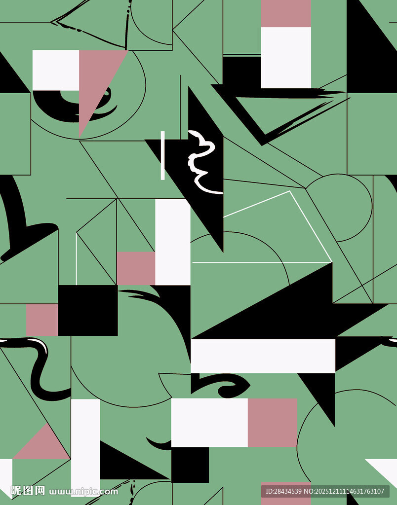 几何抽象图案背景设计