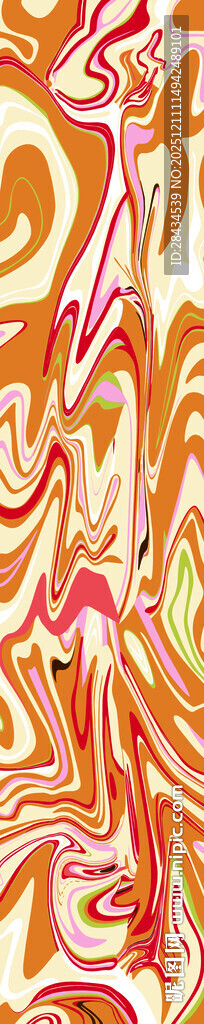 橙白相间抽象纹理图案