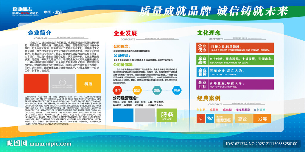 企业简介文化墙