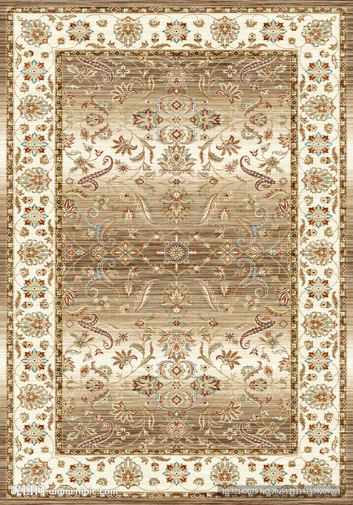 复古花纹精美地毯图案