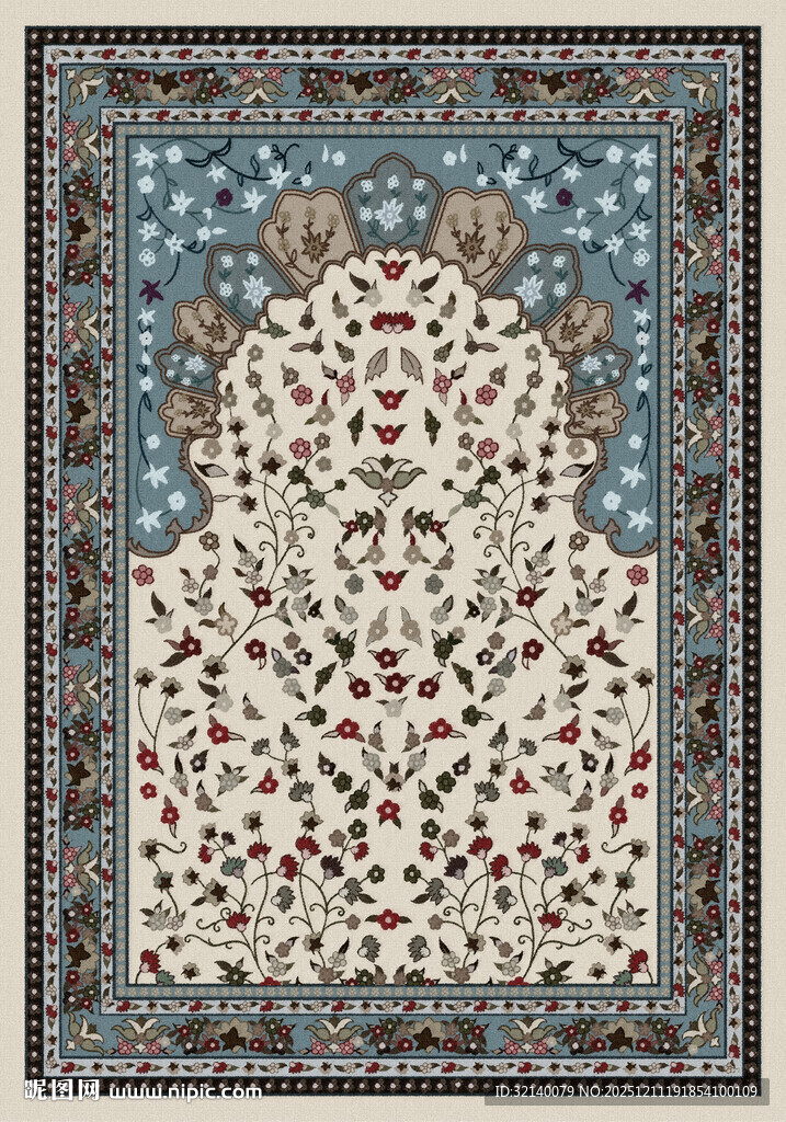 精美传统波斯风格地毯图案