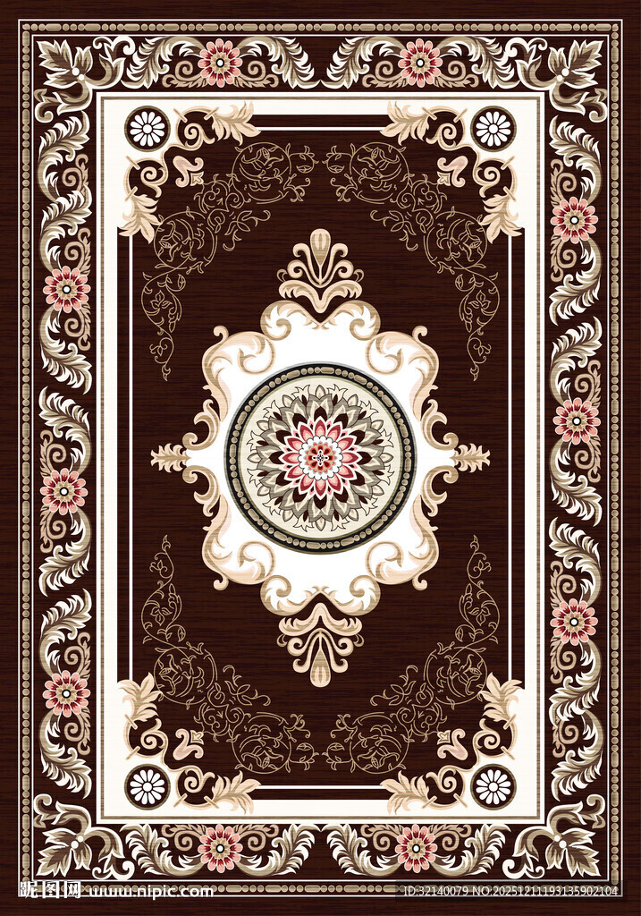 精美传统花纹地毯图案