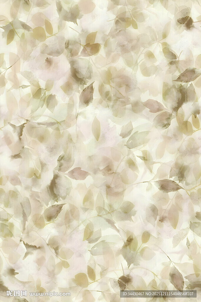 淡雅花卉纹理背景图