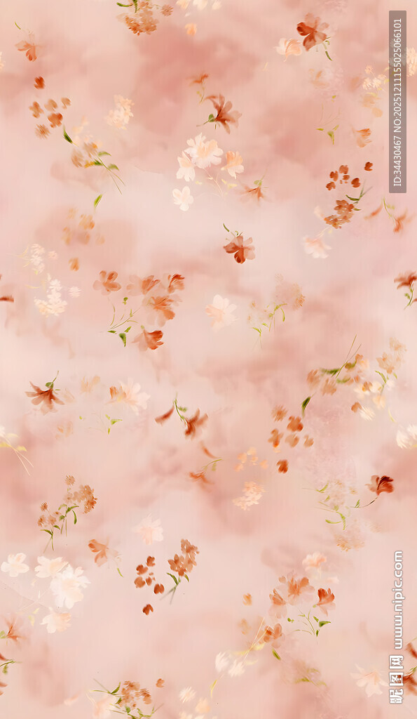 粉色碎花背景纹理图案