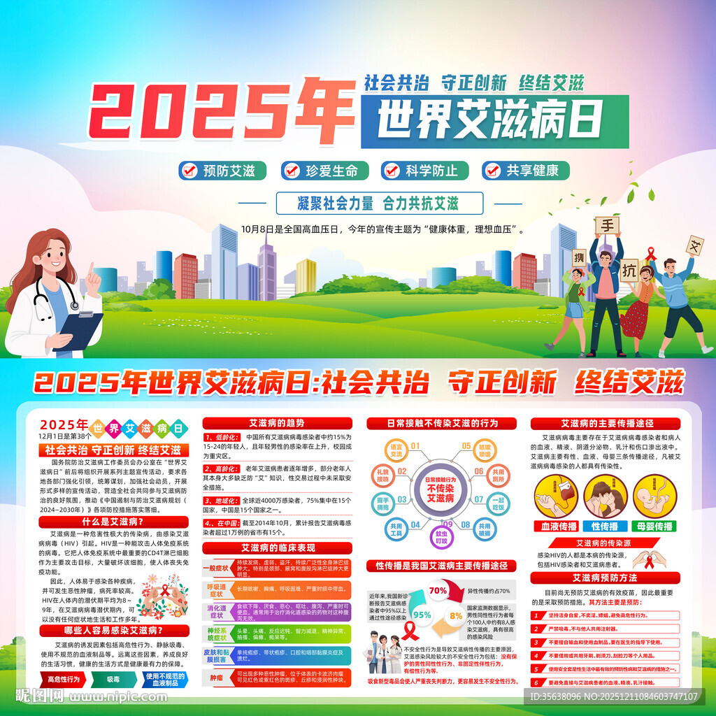 世界艾滋病日展板