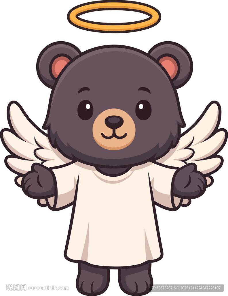 小熊天使形象