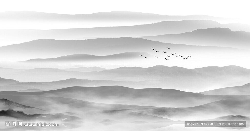 国画江山如此多娇山水画