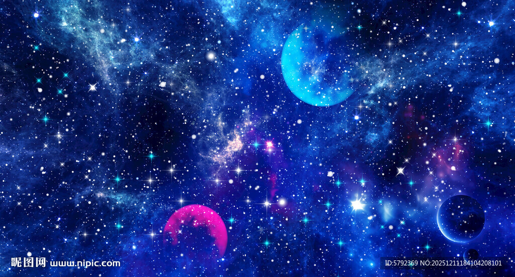 璀璨宇宙星空背景图