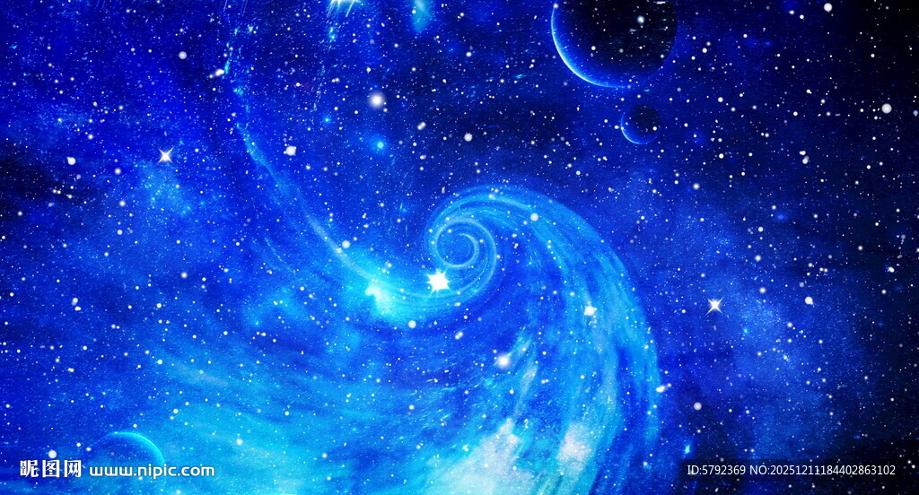 璀璨漩涡宇宙星空背景图