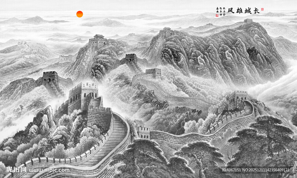 长城背景图