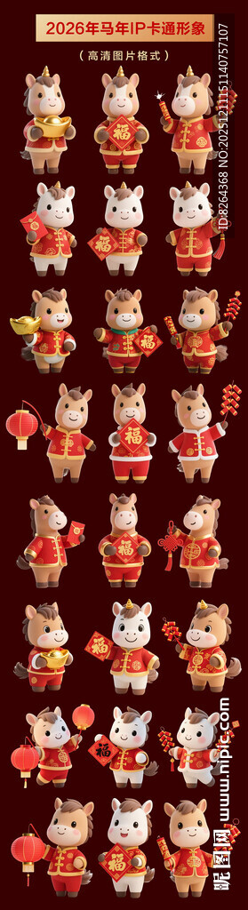 马年形象合集