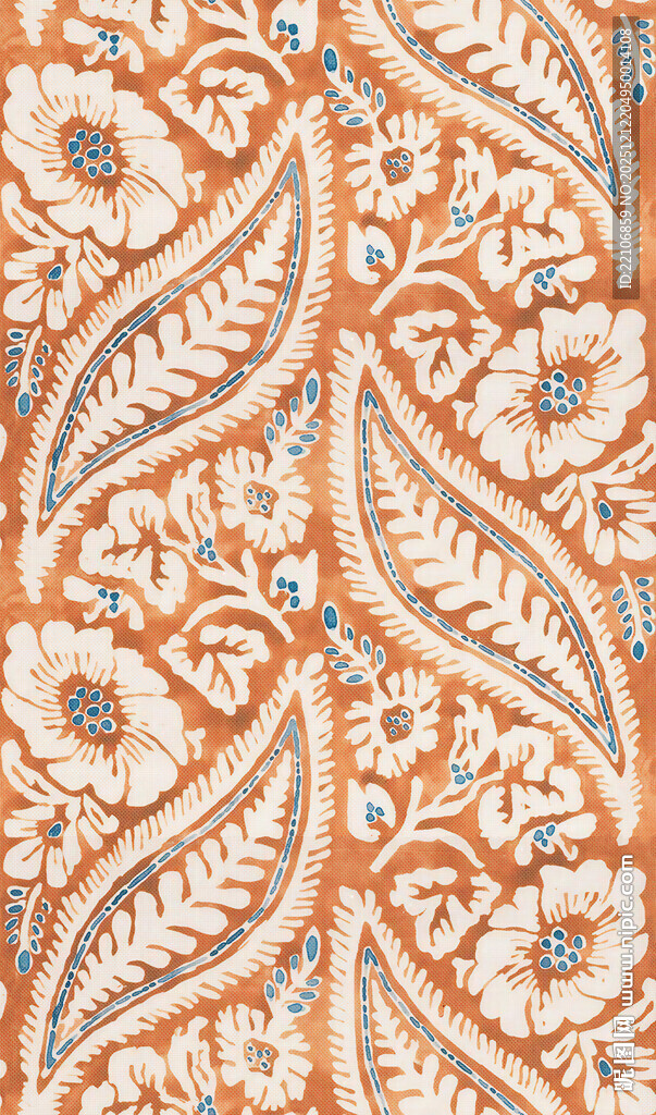 复古花卉佩斯利图案纹理