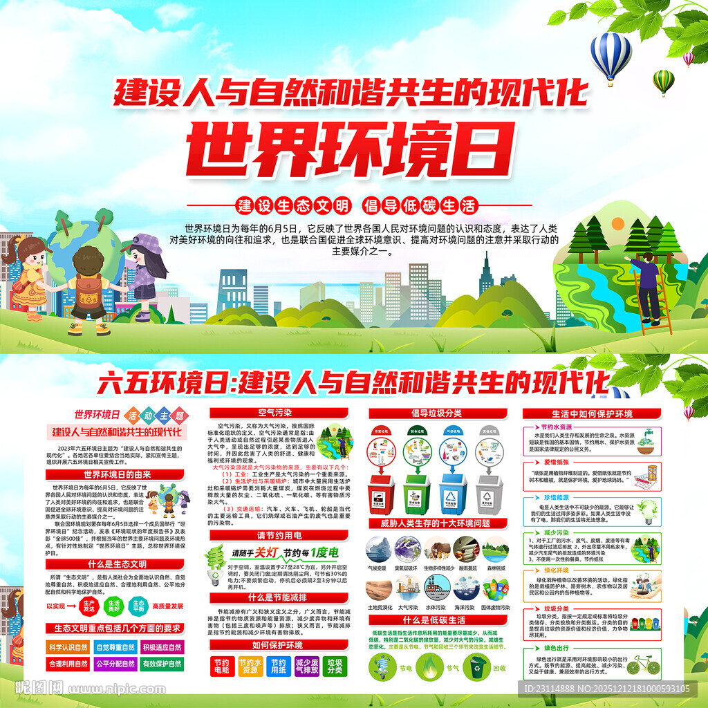 世界环境日宣传海报