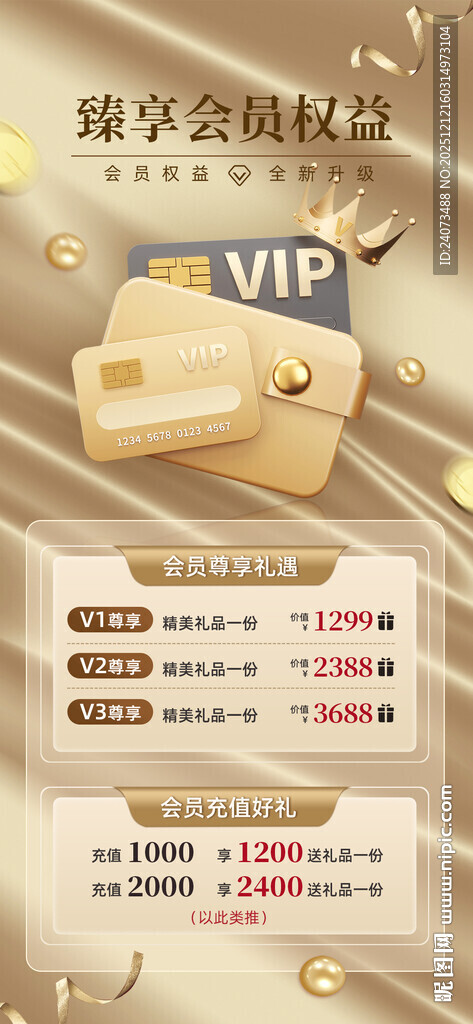 尊贵VIP会员权益展示