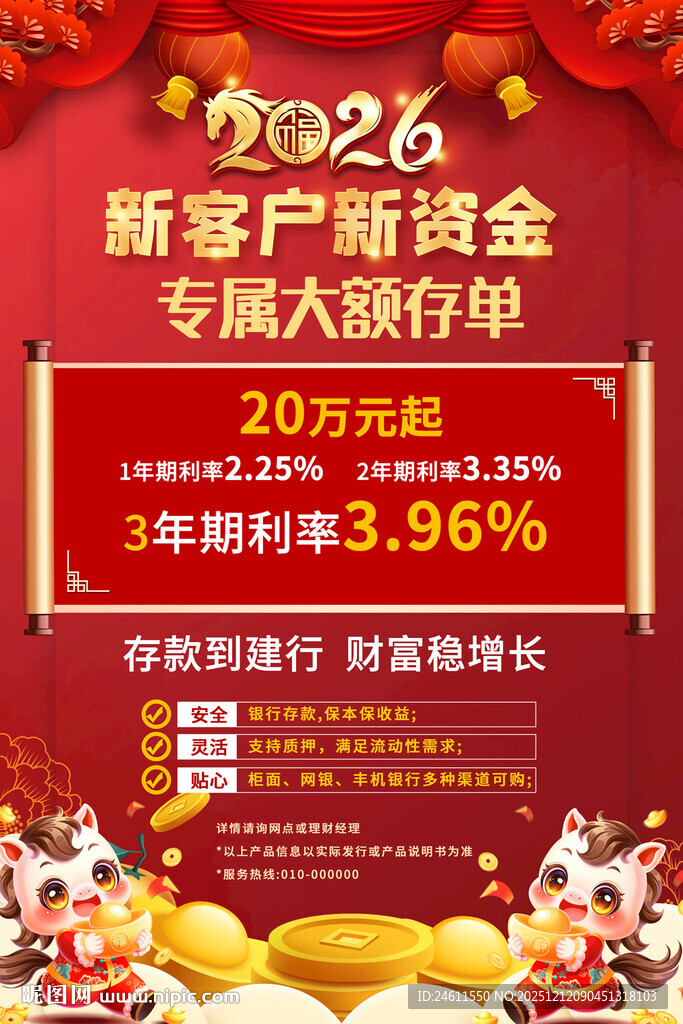 2026银行存款海报