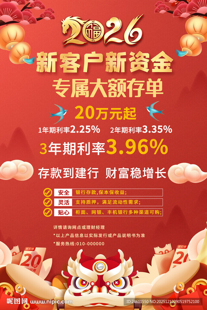 2026银行存款海报