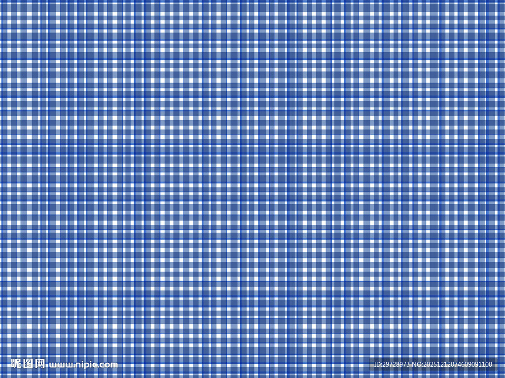 蓝色几何格子布纹