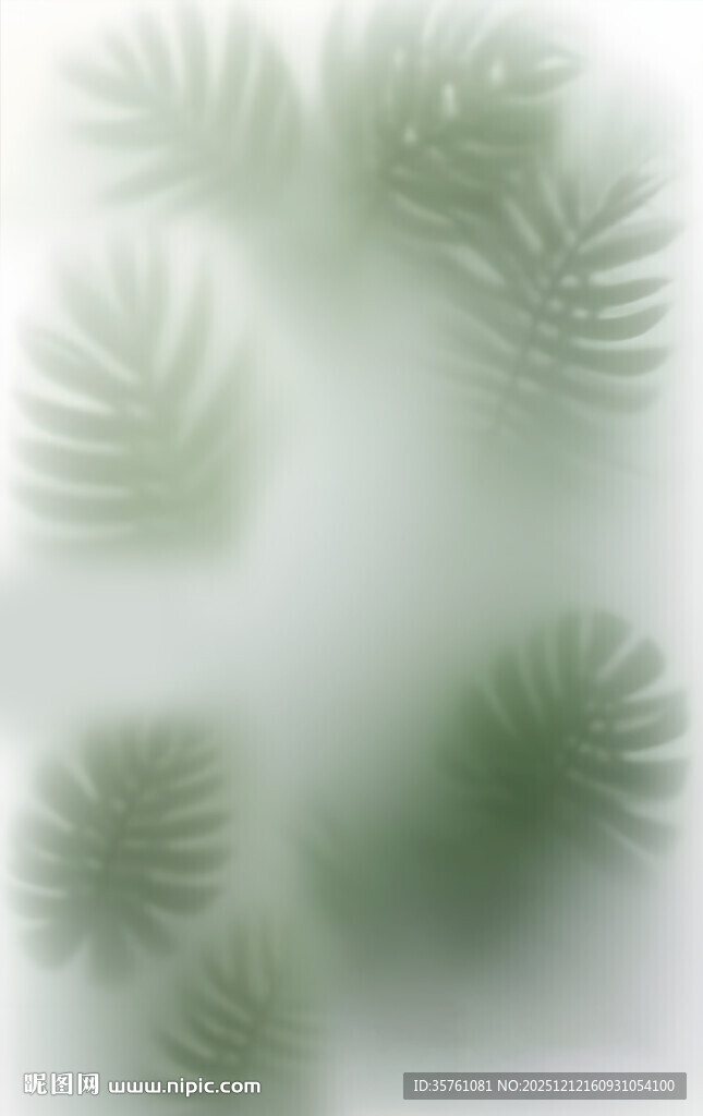 雾气磨砂膜效果绿植贴图