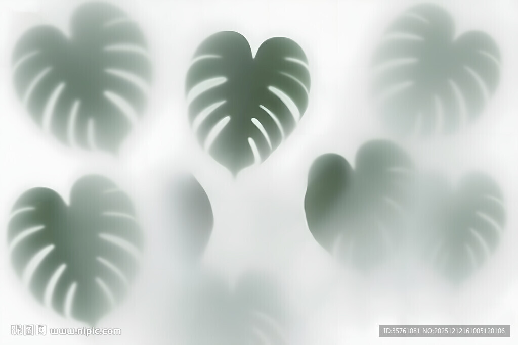 雾气磨砂膜效果绿植贴图