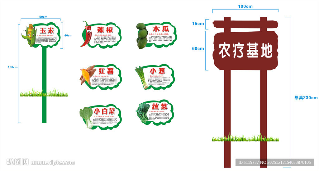 农疗基地种植牌
