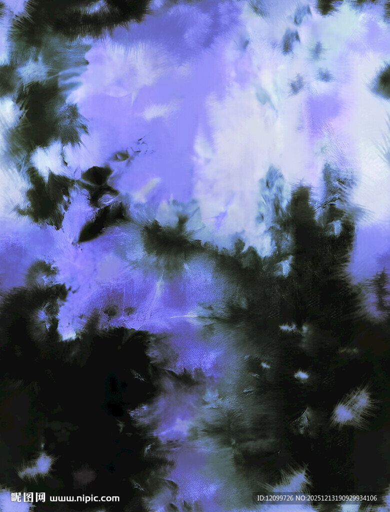 数码印花扎染花