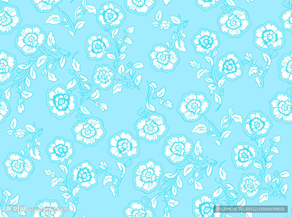 数码印花小碎花