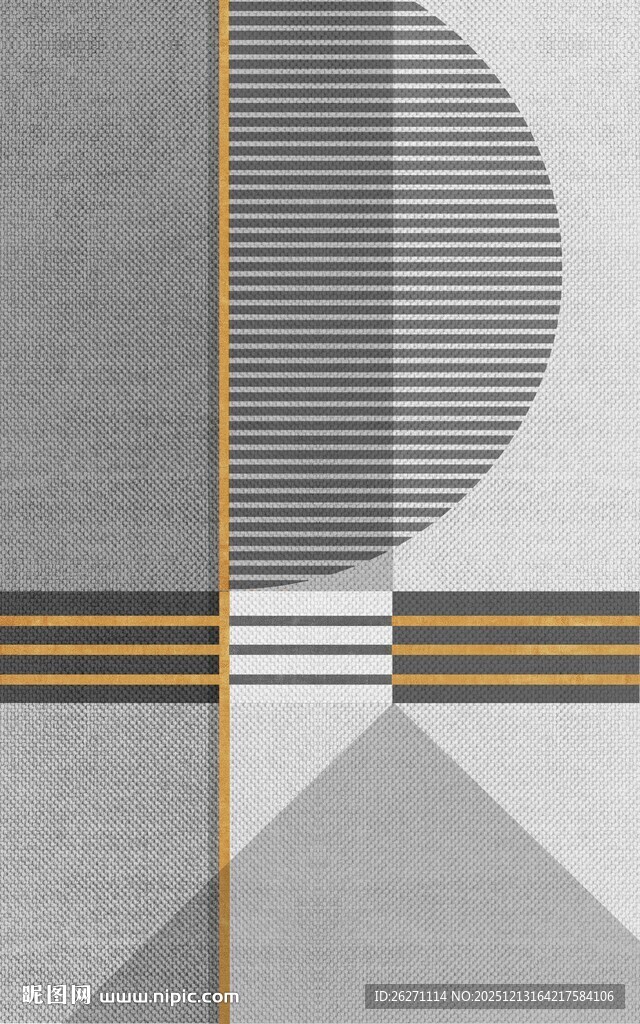 几何线条抽象图案设计