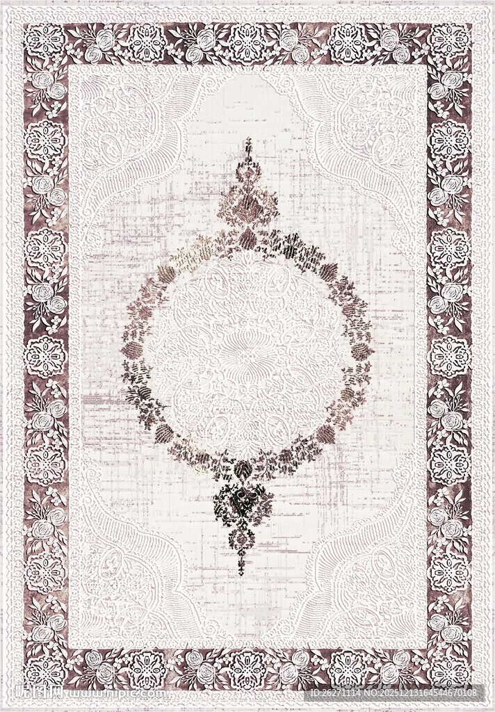 复古花纹地毯图案设计