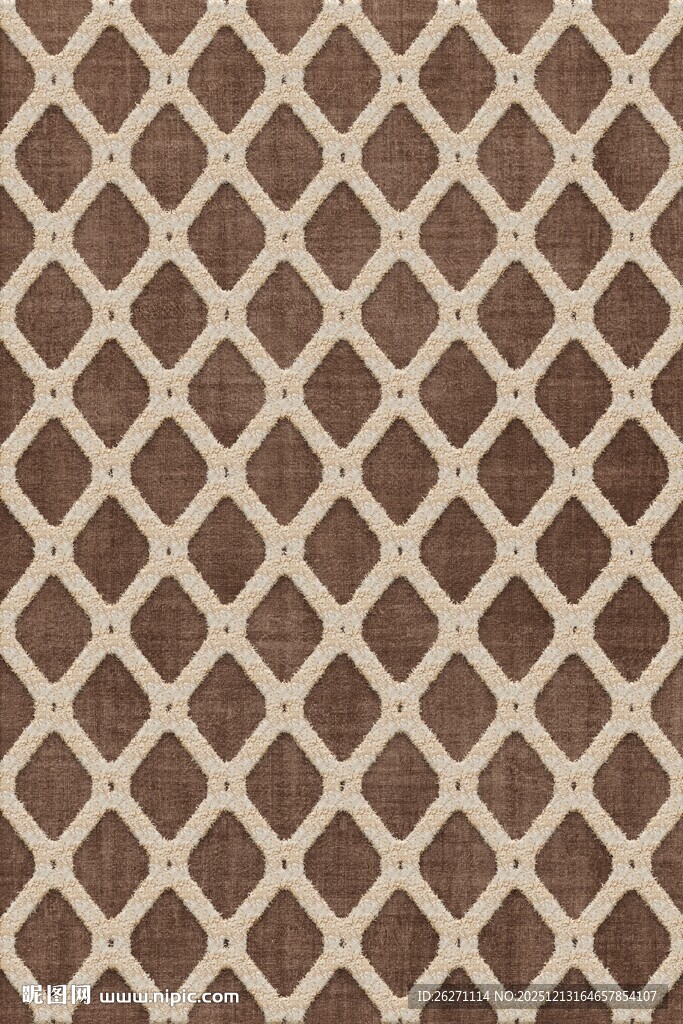 棕色菱形网格纹理图案