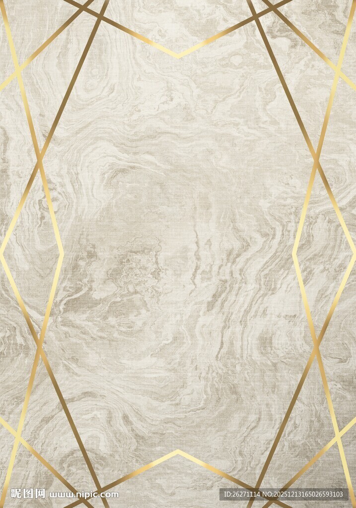 浅灰底金色线条装饰背景