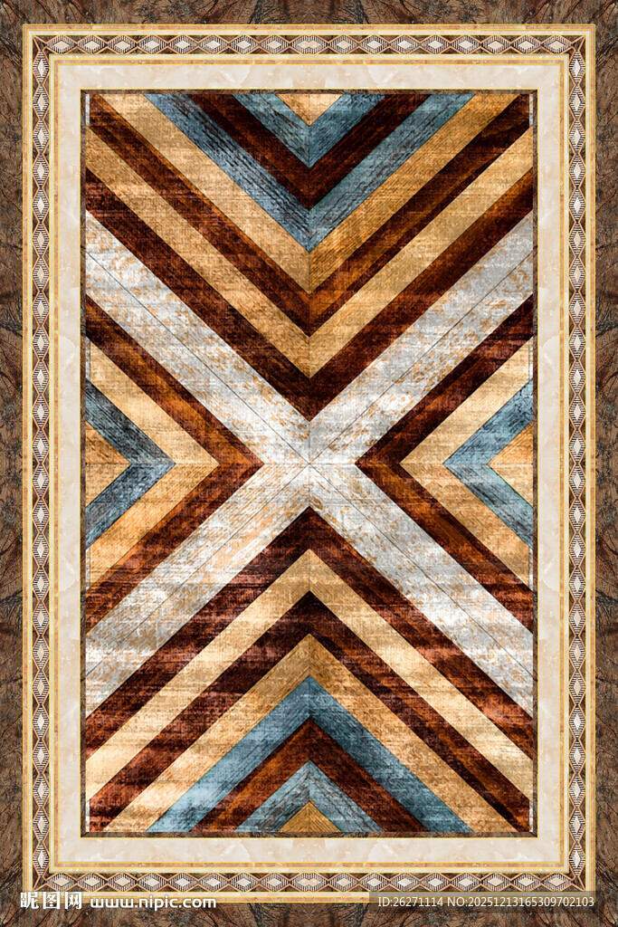 几何图案民族风地毯