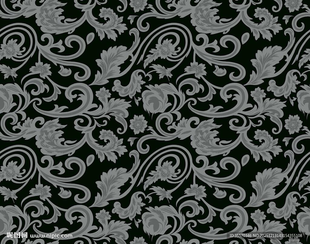 腰果 黑色花纹图案背景