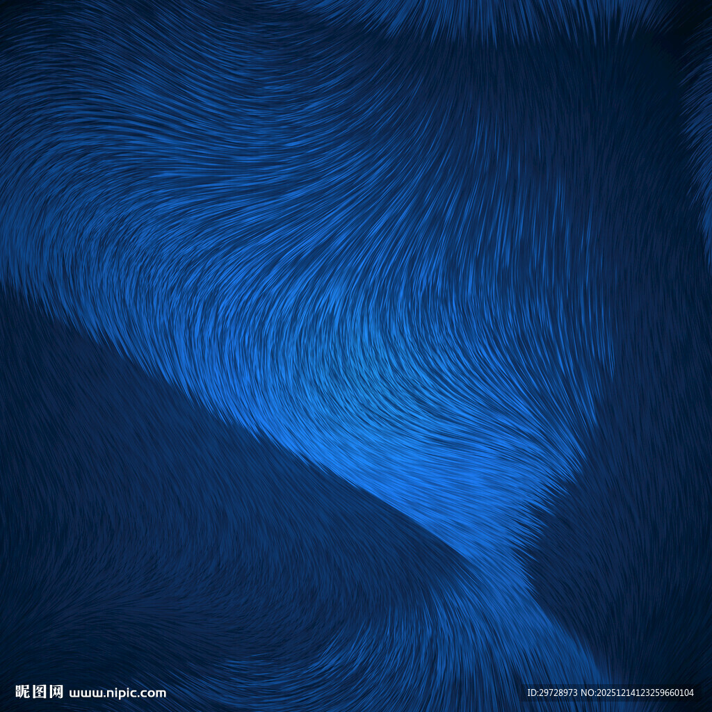 深蓝色毛绒面料纹理特写