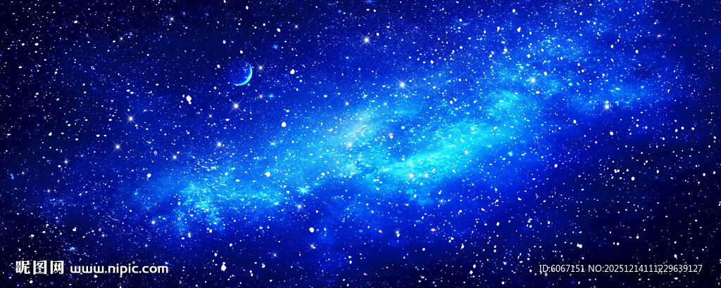 浩瀚黑色宇宙星空背景墙