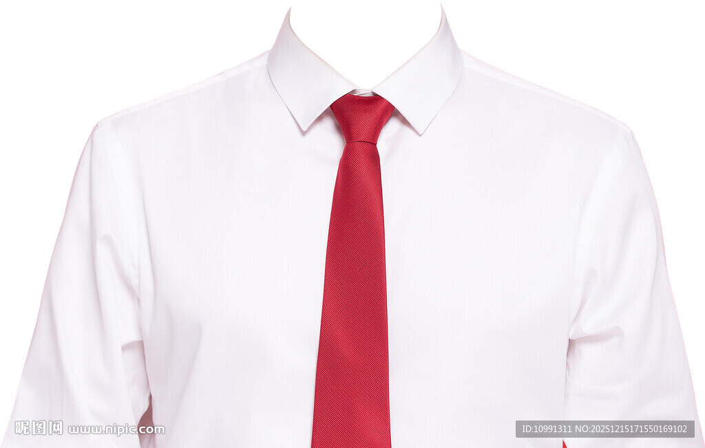 白衬衫红领带