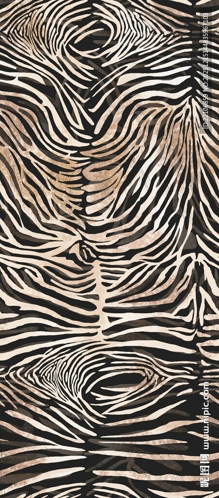 斑马纹理图案
