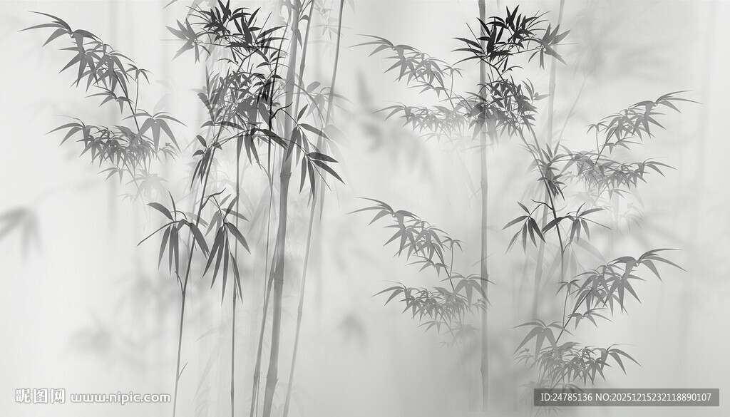 水墨竹子