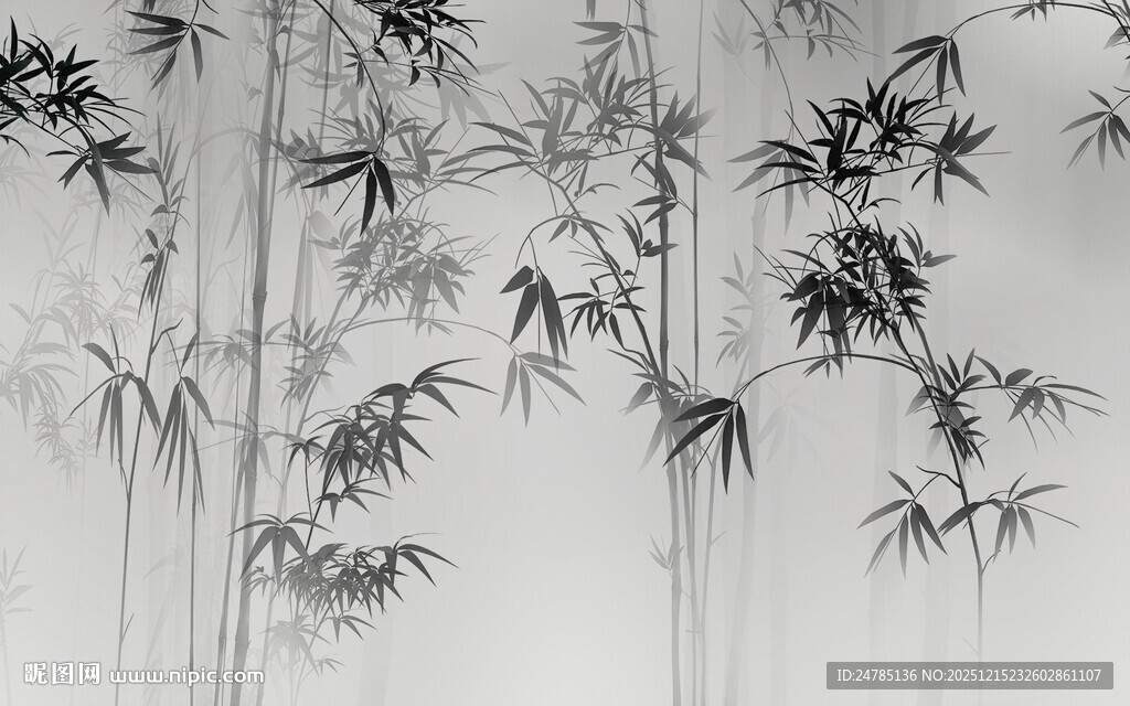 水墨竹子