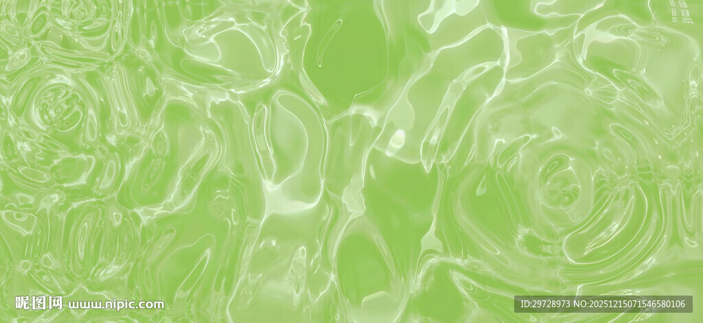 绿色水波纹