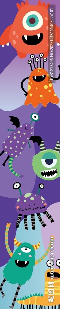 可爱万圣节卡通角色集合