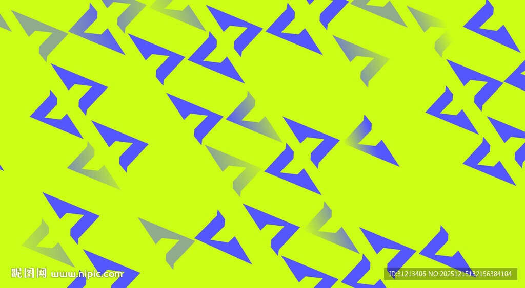 蓝绿几何图案背景