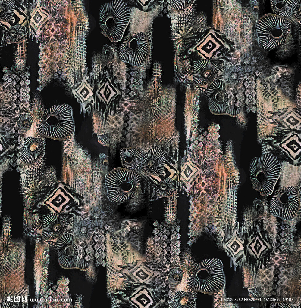 几何图案无缝背景图